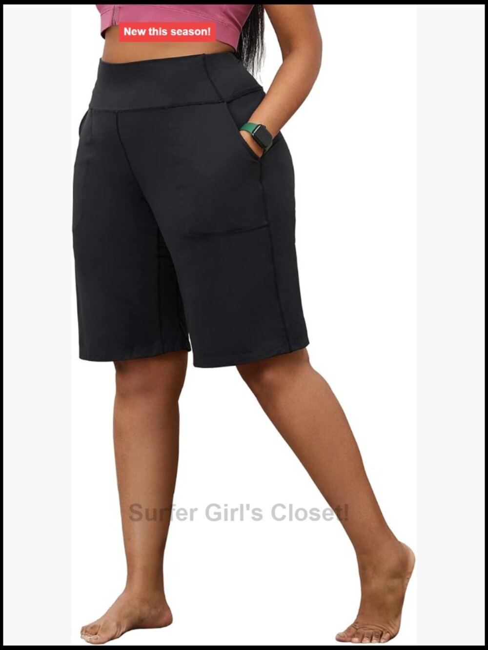 Plus Size Yoga Shorts Capris Wide Leg Casual Workout Pants 2 Pockets